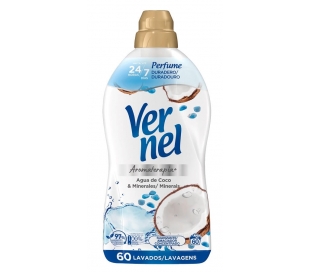 SUAVIZANTE CONCENTRADO AGUA COCO/MINERALES VERNEL 60 LAV.1080 ML.