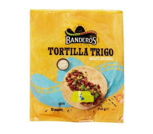 FAJITAS TORTILLA TRIGO BANDEROS 360 GR.