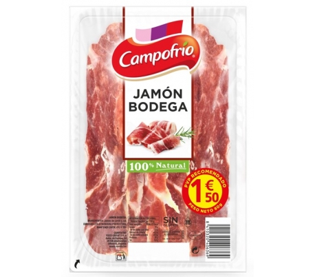 JAMON SERRANO BODEGA CAMPOFRIO 80 GR.LONCHAS
