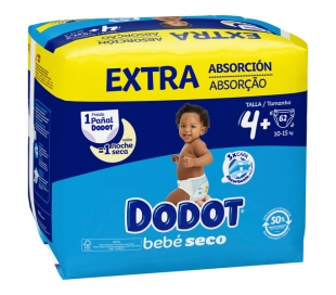 PAÑAL 10-15 KG.TALLA 4 DODOT 62 UN.