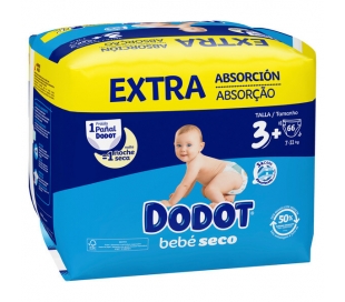 PAÑAL 7-11 KG.TALLA 3 DODOT 66 UN.