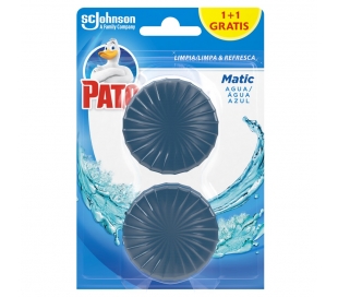 RECAMBIO WC DISCOS AGUA AZUL PATO MATIC 1UN+1UN.GRATIS