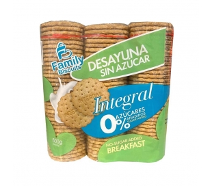 GALLETAS DIETÉTICAS INTEGRAL FAMILY BISCUITS PACK 3X200 GR.