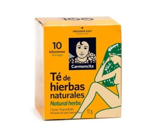 INFUSIÓN TÉ HIERBAS NATURALES CARMENCITA 10 UN.