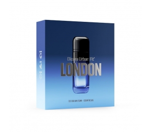 ESTUCHE FRAGANCIA HOMBRE LONDON DICORA URBAN FIT 150 ML+NECESER