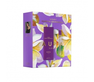 ESTUCHE FRAGANCIA MUJER AURA BLUE PEAR VICKY MARTIN BERROCAL 100 ML+20 ML