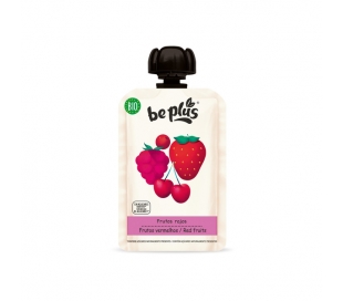 COMPOTA POUCH BIO FRUTOS ROJOS BE PLUS 100 GR.