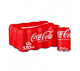 REFRESCO LATA COCA COLA PACK 12X330 ML.