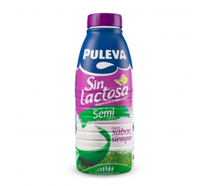 LECHE SIN LACTOSA SEMIDES. PULEVA 1 L.