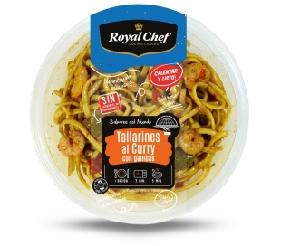 TALLARINES AL CURRY CON GAMBAS ROYAL CHEF 280 GR.