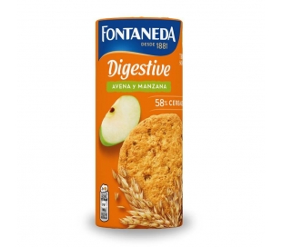 GALLETAS DIGESTIVE AVENA Y MANZANA FONTANEDA 198 GR.