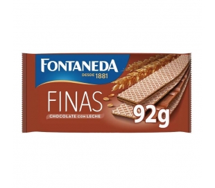 BARQUILLOS FINOS CHOCOLATE CON LECHE FONTANEDA 92 GR.