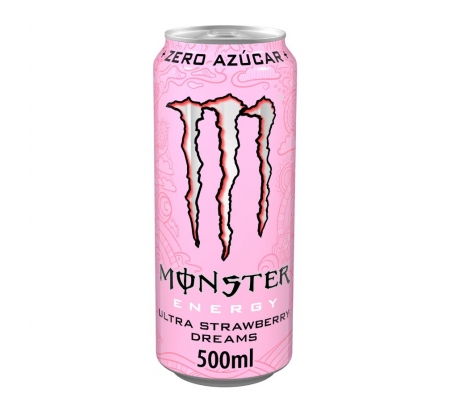 BEBIDA ENERGÉTICA ULTRA STRAWBERRY DREAMS MONSTER 500 ML.LATA