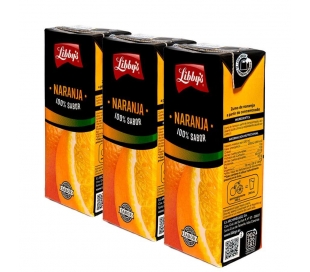 ZUMO NARANJA LIBBYS PACK 3X200 ML.