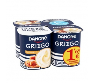 YOGUR GRIEGO CARAMELO DANONE PACK 4X110 GR.