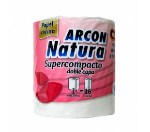 PAPEL COCINA DOBLE CAPA ARCON NATURA 1 UN.