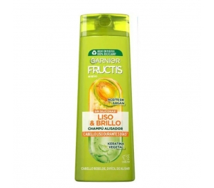 CHAMPU LISO Y BRILLO FRUCTIS 380 ML.