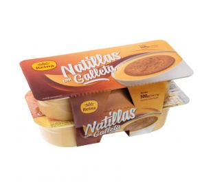 NATILLAS CON GALLETA REINA PACK 4X125 GR.
