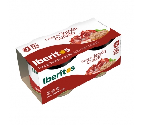 CREMA DE JAMÓN CURADO PACK 2X80 GR. IBERITOS