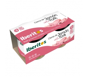 CREMA DE JAMÓN AL ESTILO YORK IBERITOS PACK 2X80 GR.