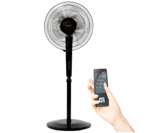 VENTILADOR DE PIE - 50W GRUNKEL FAN 16 ECOTIMER NEGRO