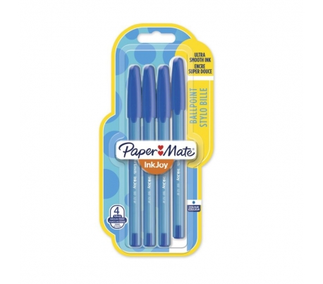 boligrafo-inkjoy-paper-mate-azul-pack-4