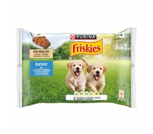comida-perro-junior-pollo-y-zanahorias-friskies-pack-4x85-gr