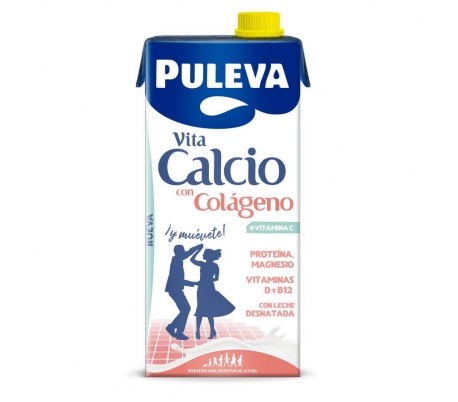 LECHE CALCIO CON COLÁGENO PULEVA 1 L.