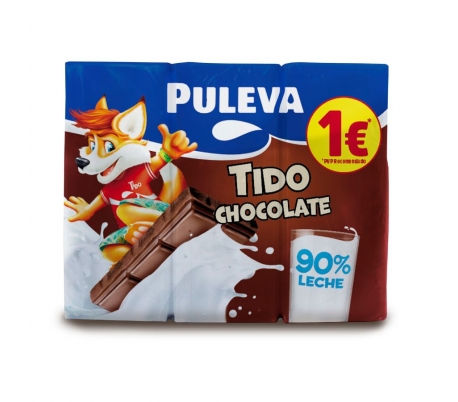 BATIDO CHOCOLATE PULEVA PACK 3X200 ML.
