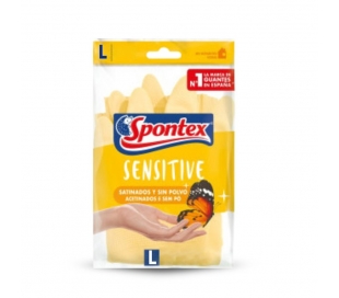 GUANTE SENSITIVE T.8-8 1/2 SPONTEX 2 UN.