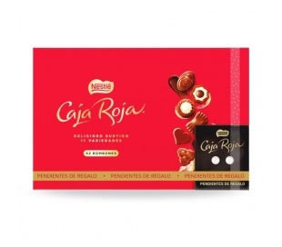 BOMBONES CAJA ROJA+PENDIENTES REGALO NESTLÉ 398 GR.