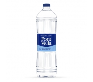 AGUA MINERAL NATURAL FONT-VELLA 1,5 L.