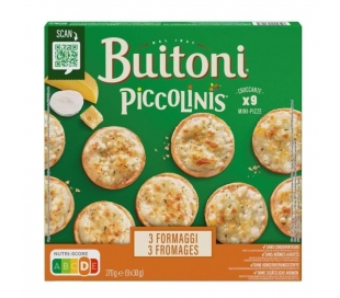 PICCOLINIS 3 QUESOS BUITONI 270 GR.