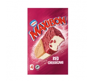 HELADO MAXIBON RED CHEESECAKE NESTLÉ PACK 4X140 ML.