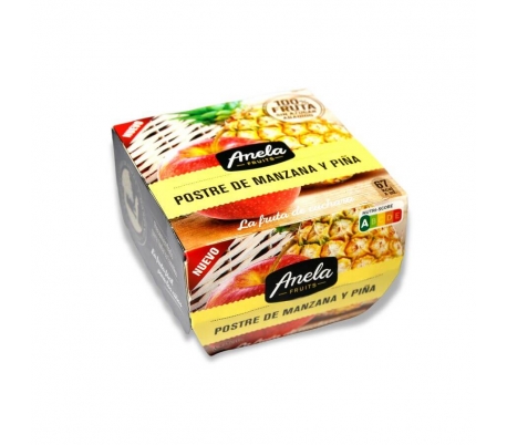 POSTRE DE MANZANA Y PIÑA PACK 2X100 GR. ANELA