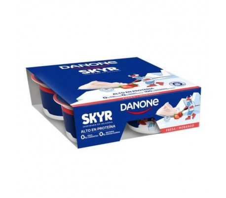 YOGUR SKYR FRESA DANONE PACK 4X100 GR.