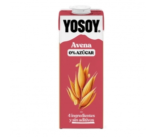 BEBIDA AVENA SIN AZUCAR AÑADIDA YOSOY 1 L.