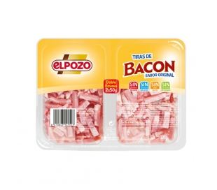 BACON EN TIRAS EL POZO PACK 2X50 GR.