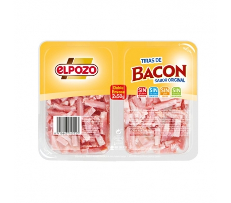 BACON EN TIRAS EL POZO PACK 2X50 GR.