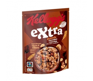 CEREALES EXTRA GRANOLA CHOCOLATE Y AVEL KELLOGGS 375 GR.