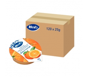 CONFITURA NARANJA AMARGA PORCIONES HERO PACK 120X25 GR.