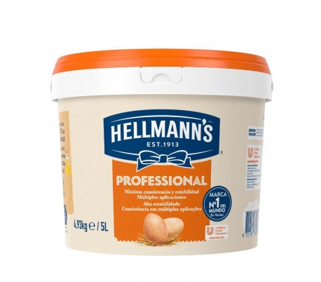 MAYONESA PROFESSIONAL HELLMANNS 5 L.