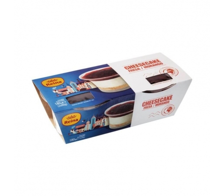 POSTRE CHEESECAKE FRESA REINA PACK 2X90 GR.