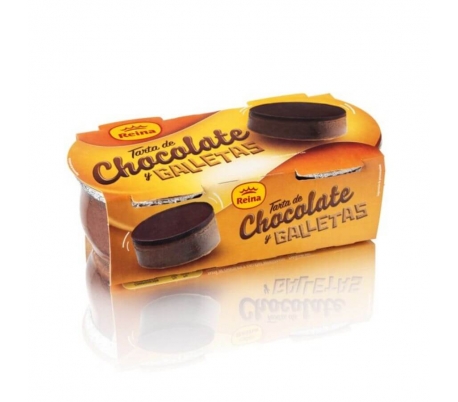 POSTRE TARTA CHOCOLATE Y GALLETA REINA PACK 2X70 GR.