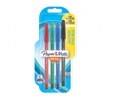 BOLÍGRAFO INKJOY SURTIDO PAPERMATE PACK 4 UN.