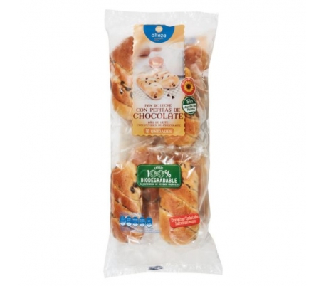 PAN LECHE CON PEPITAS CHOCOLATE ALTEZA 365 GR.