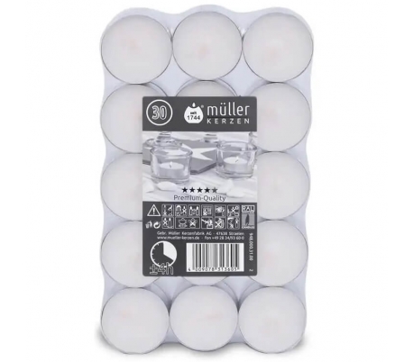 VELAS PEQUEÑAS MULLER 30 UN.