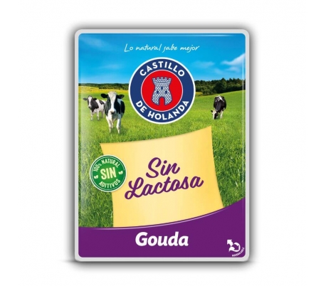 QUESO GOUDA SIN LACTOSA CASTILLO 150 GR.LONCHAS