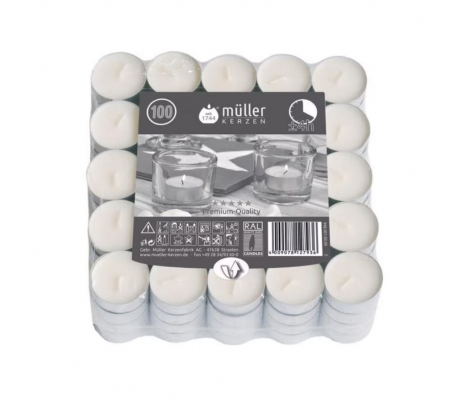 VELAS PEQUEÑAS MULLER 100 UN.