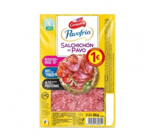 SALCHICHON PAVO PAVOFRIO 65 GR.LONCHAS